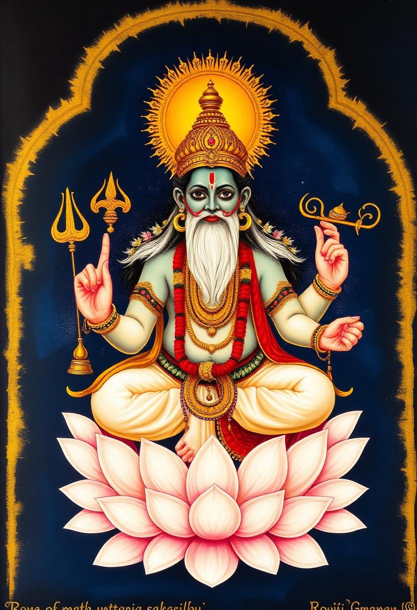 Brahma, presiding deity of Rohini nakshatra